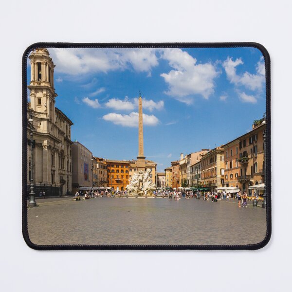Item preview, Piazza Navona In Rome With Fountain Of The Four Rivers And Crowds On Sunny Day designed and sold by Nmallia.