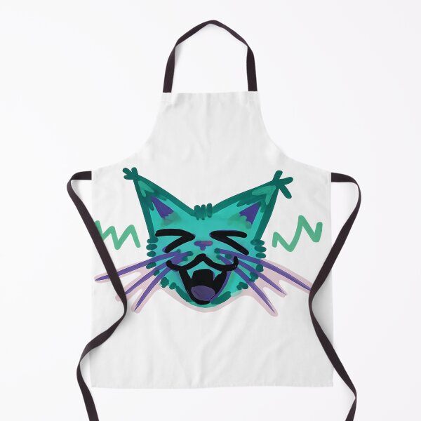 Item preview, Y2K Green Lynx Cat Face Laughing Rave Sticker Graphic designed and sold by Spooky-Fluffy.