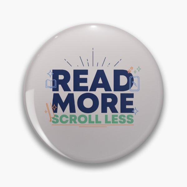 Item preview, Read More Scroll Less Book Lover Motivational Design designed and sold by GiftLore Studio.