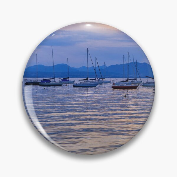 Item preview, Bardolino Blue Hour with silhouetted Yachts designed and sold by Violaman.