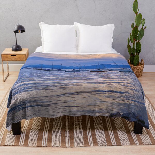 Item preview, Bardolino Blue Hour with silhouetted Yachts designed and sold by Violaman.