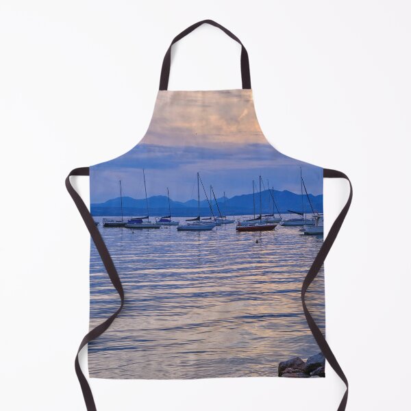 Item preview, Bardolino Blue Hour with silhouetted Yachts designed and sold by Violaman.