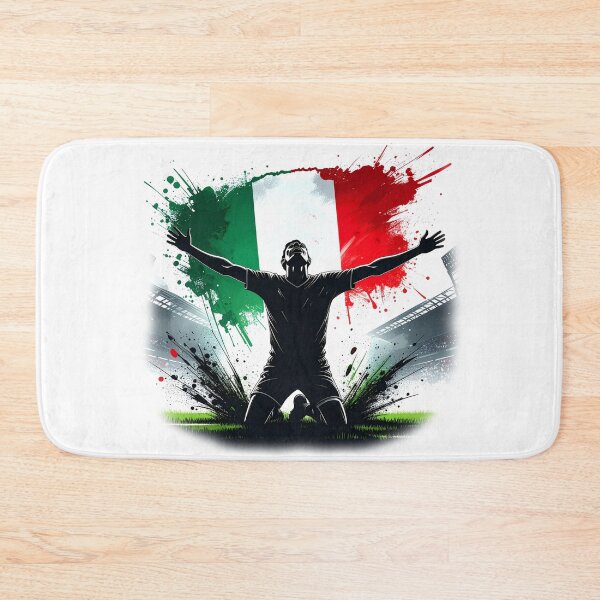 Item preview, Mexico Soccer Player Art — Mexican Football Flag Action Fan Print designed and sold by icemanphotos.