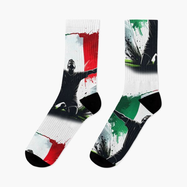 Item preview, Mexico Soccer Player Art — Mexican Football Flag Action Fan Print designed and sold by icemanphotos.