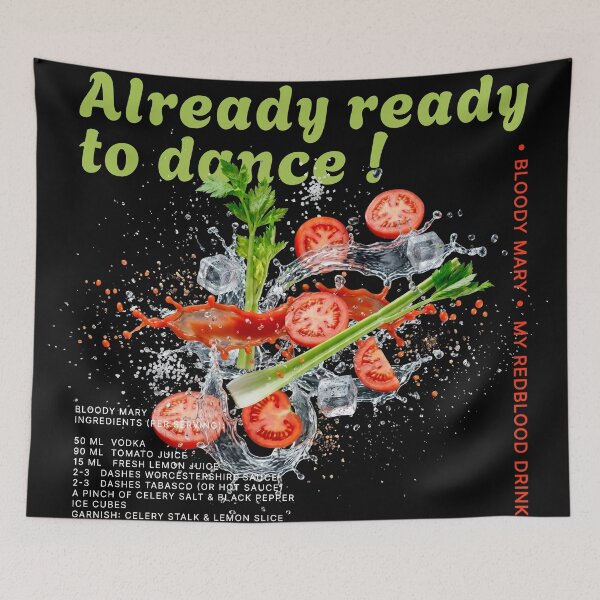 Item preview, Already Ready to Dance Bloody Mary Dancers & Dreamers Recipe designed and sold by JOCSTOCK.