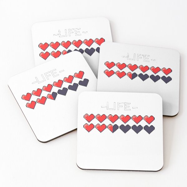 Item preview, RPG Life hearts designed and sold by SquareDungeon.