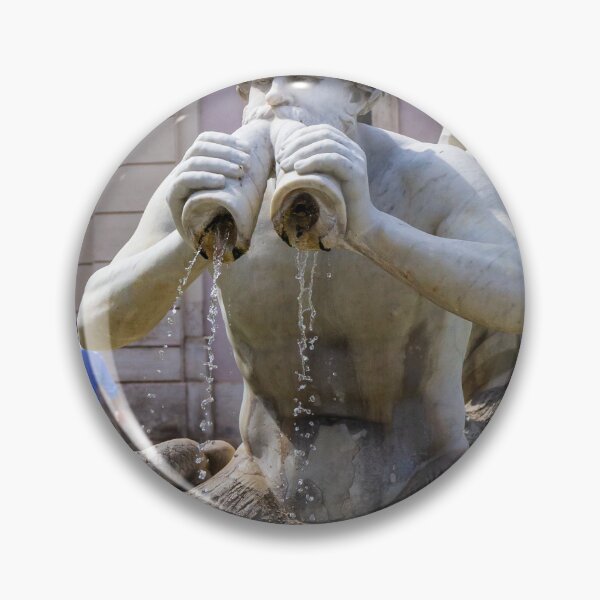 Item preview, Marble Fountain Statue Spouting Water With Pigeons Perched on Head and Basin designed and sold by Nmallia.