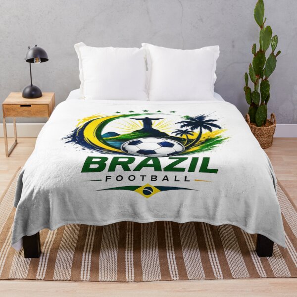 Item preview, Brazil Football Ultra Modern Minimal Color Blast Design designed and sold by TKOprintdesigns.
