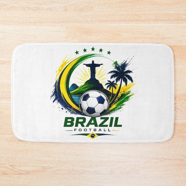 Item preview, Brazil Football Ultra Modern Minimal Color Blast Design designed and sold by TKOprintdesigns.