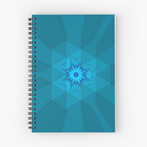 Artikelvorschau, Blaues strahlendes Sternen-Mandala entworfen und verkauft von IntelliMindDesigns.