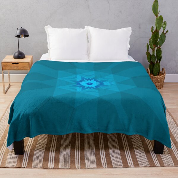 Item preview, Blue Radiant Starburst Mandala designed and sold by IntelliMindDesigns.
