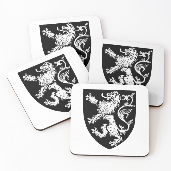 Item preview, White Lion Rampant - Medieval Heraldry designed and sold by Dungeon-Shop.