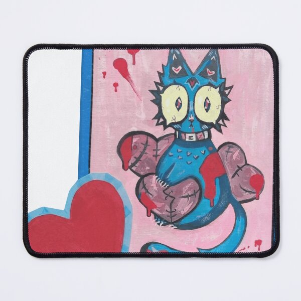 Item preview, Creepy Cute Grunge Cat Patchwork Heart Creepypasta Graphic designed and sold by Spooky-Fluffy.