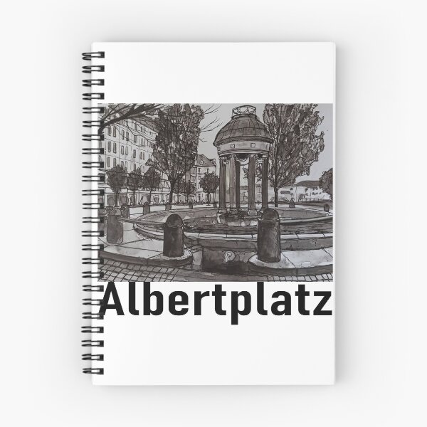 Item preview, Artesian well at Albertplatz – Dresden Neustadt Ink Drawing 2 designed and sold by UMA Urban Sketch.