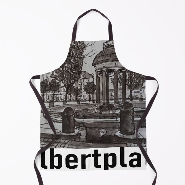 Item preview, Artesian well at Albertplatz – Dresden Neustadt Ink Drawing 2 designed and sold by UMA Urban Sketch.