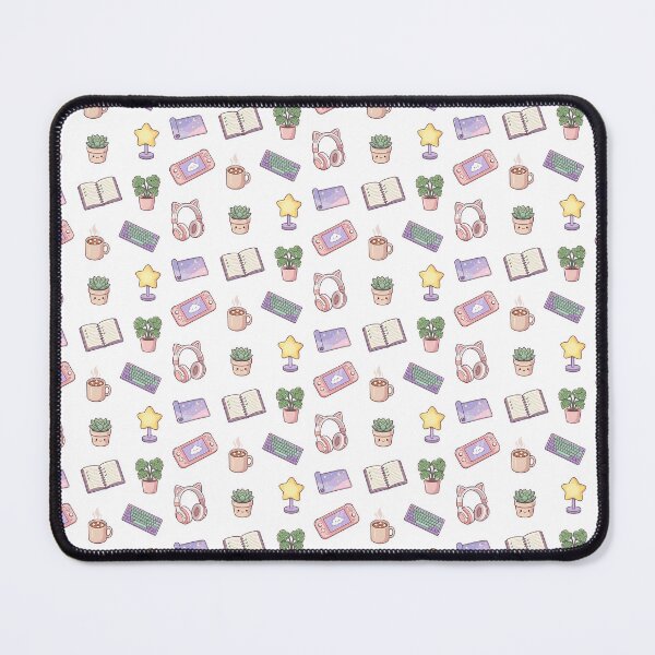 Item preview, Cozy Gamer Aesthetic Desk Sanctuary Pastel Gaming Illustrative Art designed and sold by Osmose-Studio ⭐⭐⭐⭐⭐.