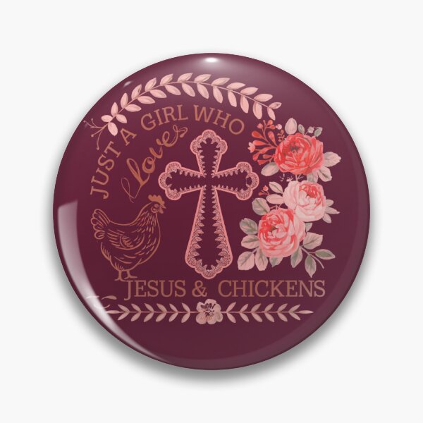 Item preview, Just a Girl Who Loves Jesus & Chickens | Christian Farmhouse Faith Design | Chicken Lover Gift designed and sold by JupiterLemons.