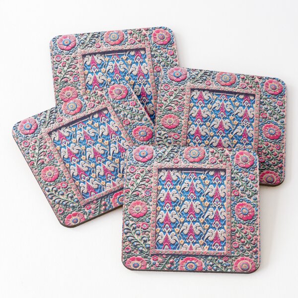 Item preview, Shakhrisyabz Suzani Uzbekistan Embroidery Print designed and sold by Vicky Brago-Mitchell®.