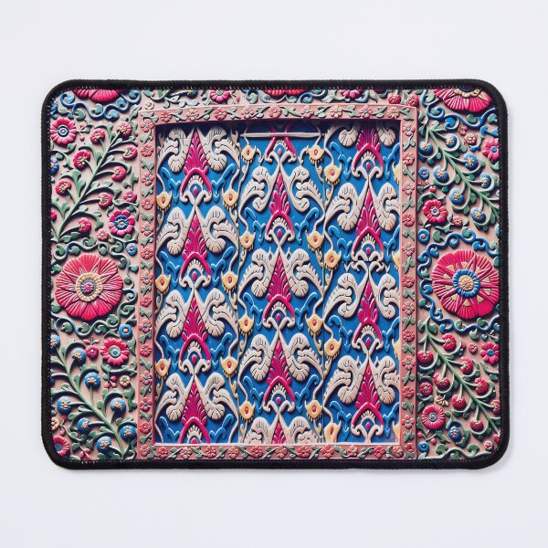 Item preview, Shakhrisyabz Suzani Uzbekistan Embroidery Print designed and sold by Vicky Brago-Mitchell®.