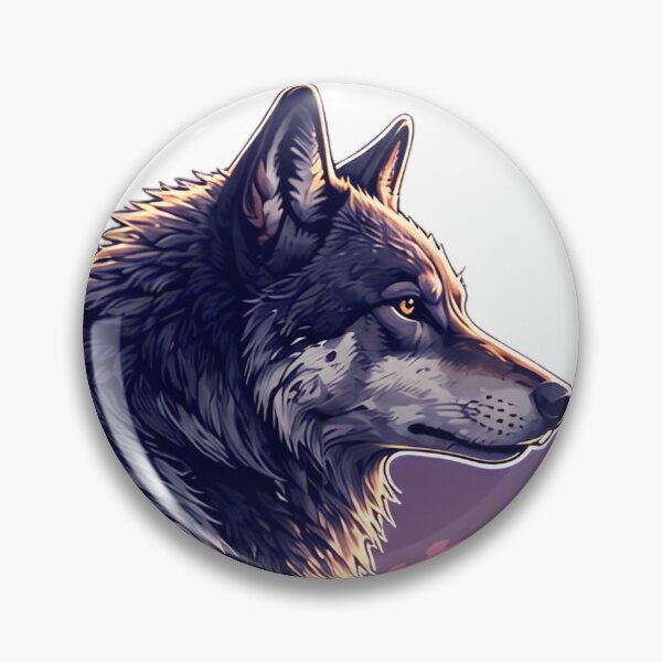 Item preview, Majestic Wolf on Cliff – Epic Fantasy Castle Silhouette Art designed and sold by CozyAnimalArt.