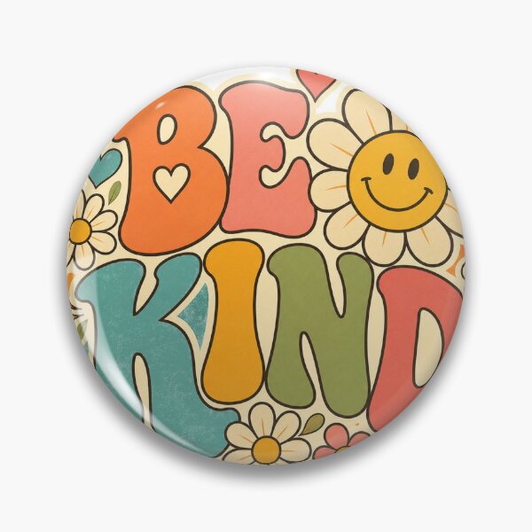 Item preview, Be Kind Retro Smiley Flower Groovy Design designed and sold by CatalystAI.