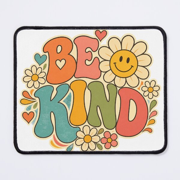 Item preview, Be Kind Retro Smiley Flower Groovy Design designed and sold by CatalystAI.