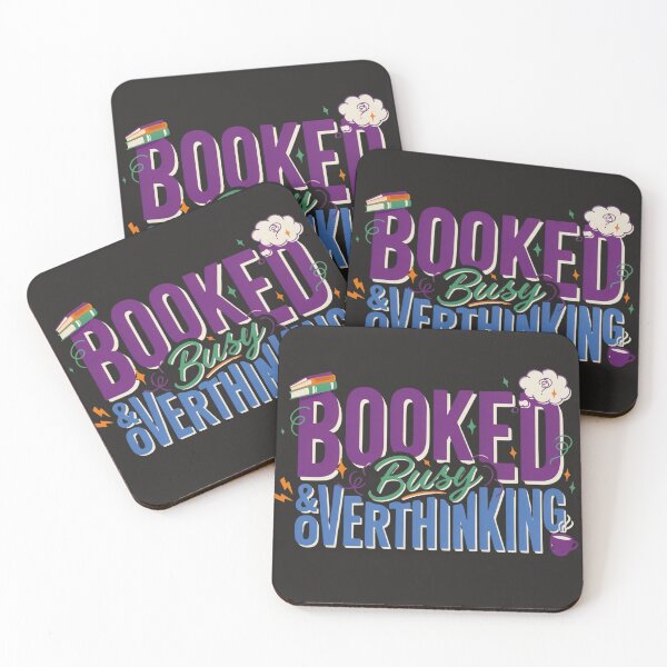 Item preview, Booked Busy And Overthinking Funny Book Lover Design designed and sold by GiftLore Studio.