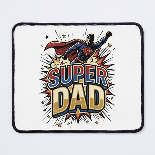 Item preview, Super Dad Retro Comic Flying Superhero designed and sold by PACS0011.