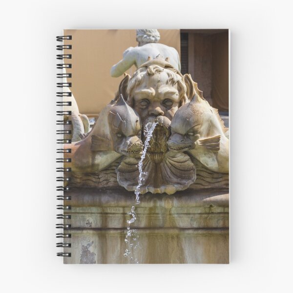 Item preview,  Ornate Stone Fountain Sculpture With Mythical Dolphin Heads Spouting Water in Historic European Square designed and sold by Nmallia.