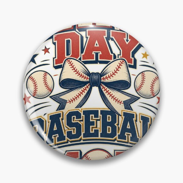 Item preview, Game Day Baseball Mom Retro Bow Sports Design designed and sold by CatalystAI.