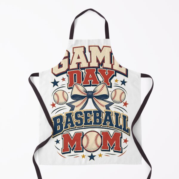 Artikelvorschau, Baseball-Spieltag-Mom Retro-Schleife Sportdesign entworfen und verkauft von CatalystAI.