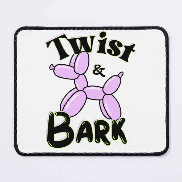 Item preview, Twist and Bark Retro Balloon Dog Neon Pop Art | Black Text Edition designed and sold by SunandShade.