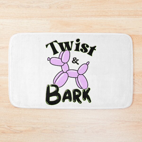 Item preview, Twist and Bark Retro Balloon Dog Neon Pop Art | Black Text Edition designed and sold by SunandShade.