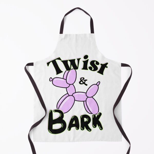 Item preview, Twist and Bark Retro Balloon Dog Neon Pop Art | Black Text Edition designed and sold by SunandShade.