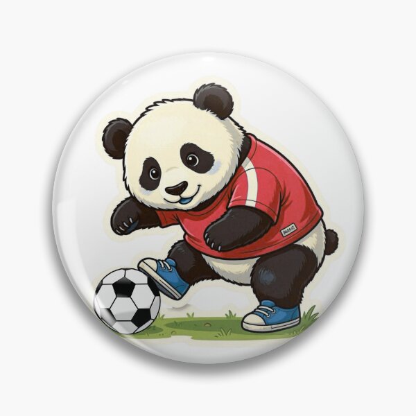 Item preview, Panda Football Player Sticker | Soccer Panda Sports Design | Athletic Animal Artwork designed and sold by Pandey14.