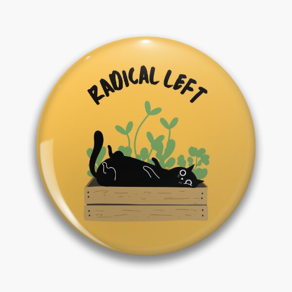 Item preview, Radical Left Gardening Cat designed and sold by Volt Junkies.
