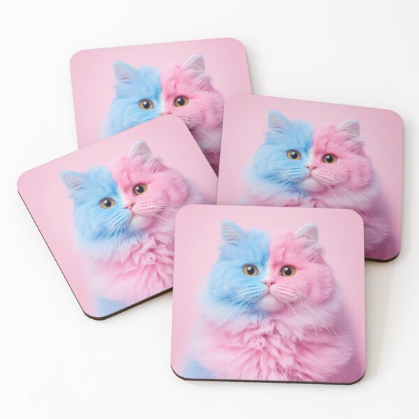 Item preview, Cotton Candy Cat Kawaii Sticker designed and sold by Stylestickers55.