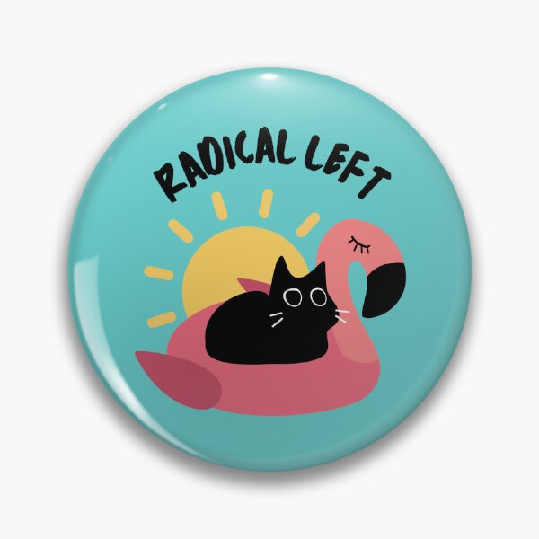 Item preview, Radical Left Pool Floatie Cat designed and sold by Volt Junkies.