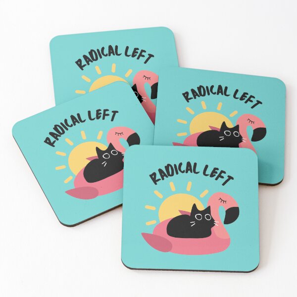 Item preview, Radical Left Pool Floatie Cat designed and sold by Volt Junkies.