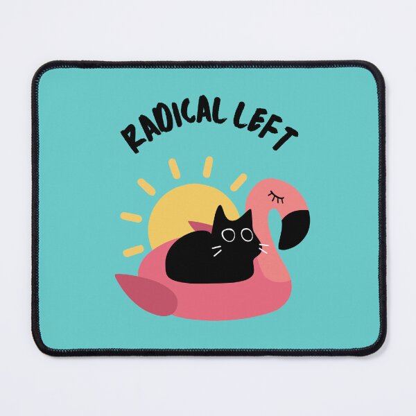 Item preview, Radical Left Pool Floatie Cat designed and sold by Volt Junkies.