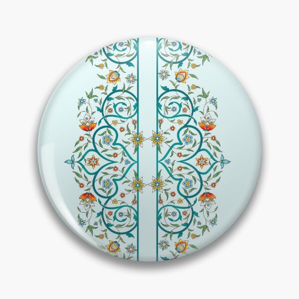 Item preview, Teal & Gold Floral Accent designed and sold by SHAN-NO.