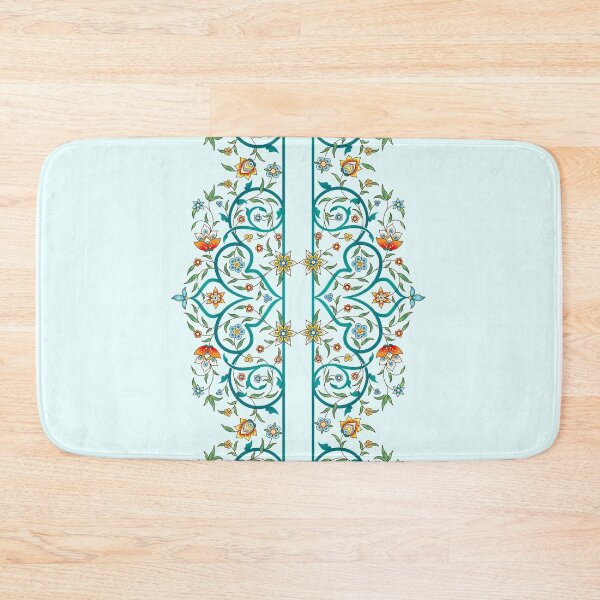 Item preview, Teal & Gold Floral Accent designed and sold by SHAN-NO.