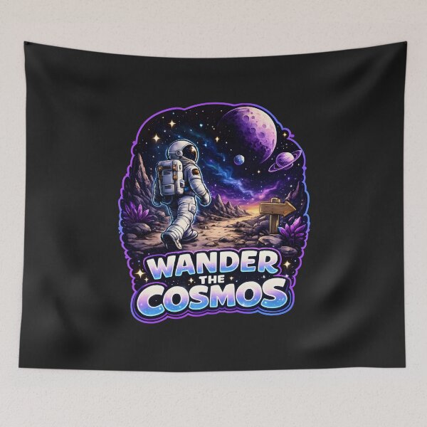 Item preview, Wander The Cosmos – Astronaut Space Adventure designed and sold by Les-Ink-Studio.