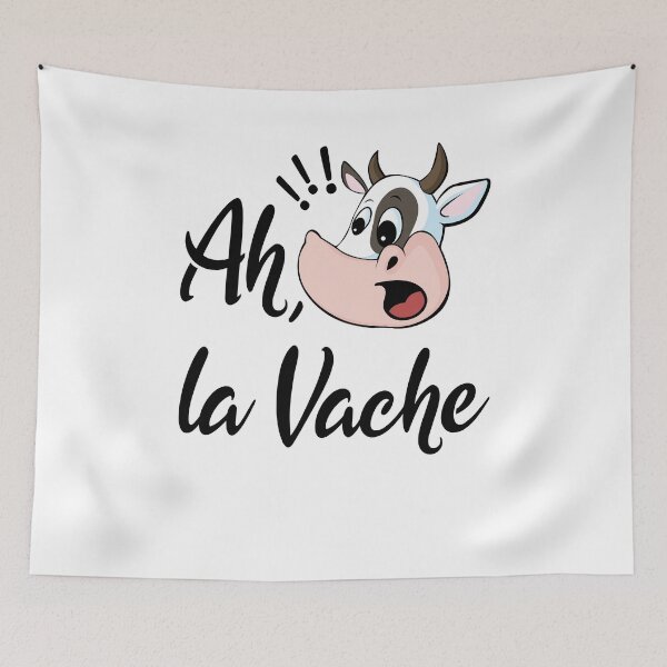 Item preview, Ah, La Vache French Phrase designed and sold by jaygo.