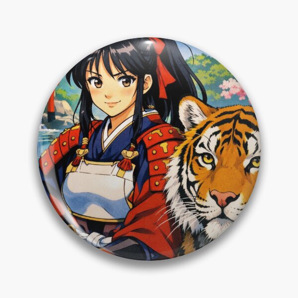 Item preview, Samurai woman with tiger designed and sold by ReneMM.