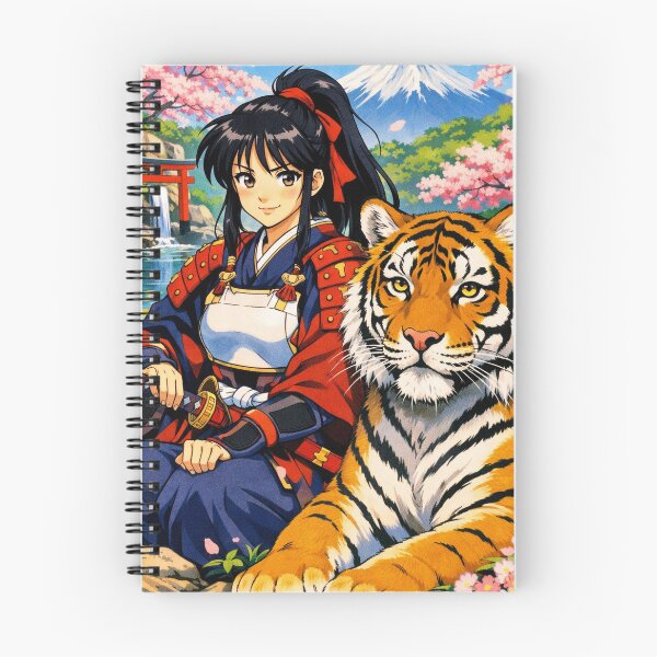 Item preview, Samurai woman with tiger designed and sold by ReneMM.