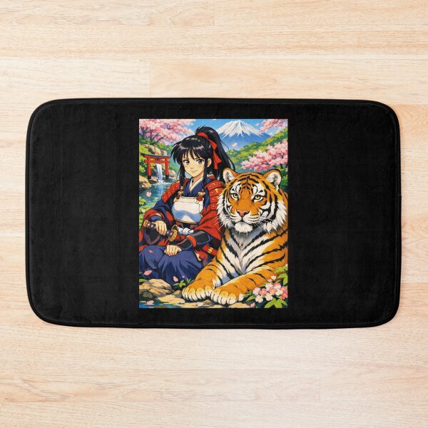 Item preview, Samurai woman with tiger designed and sold by ReneMM.