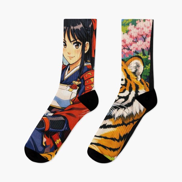Item preview, Samurai woman with tiger designed and sold by ReneMM.
