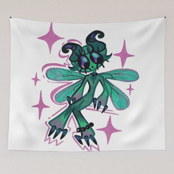 Item preview, Dark Fairy Creature Pastel Goth Dragonfly Monster Art designed and sold by Spooky-Fluffy.