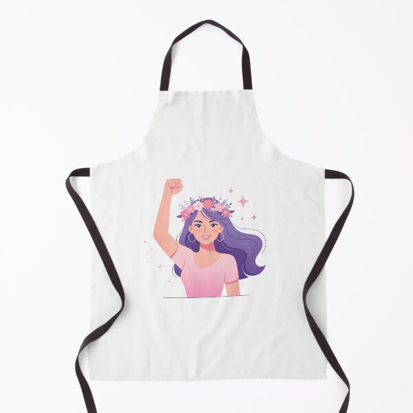 Item preview, Empowering Woman Fist Raise Floral Crown Illustration designed and sold by WonderDokkan.